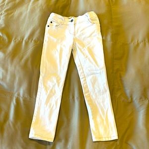Girl’s white Mini Boden jeans, Size 7Y